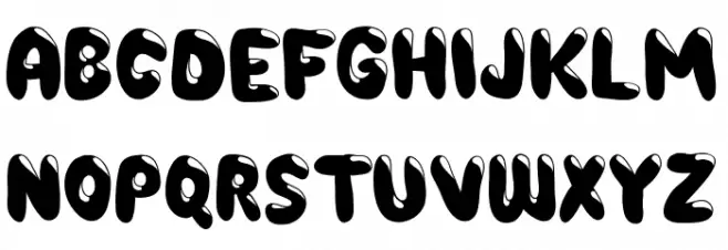 Choko Schriftart Groß