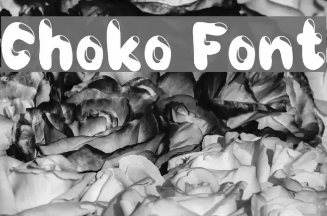 Choko Schriftart examples