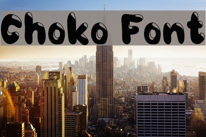 Choko Font examples