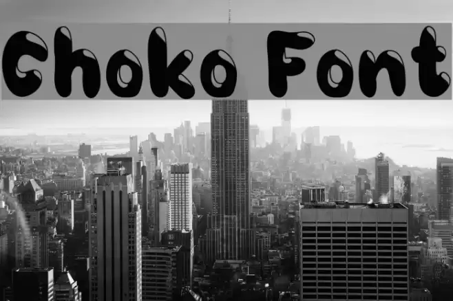 Choko Schriftart examples