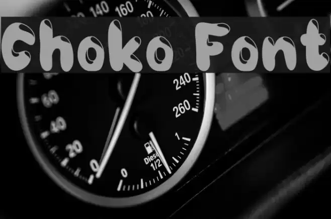 Choko Schriftart examples