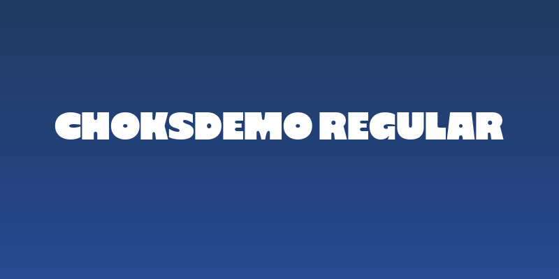 ChoksDEMO Regular Social Header