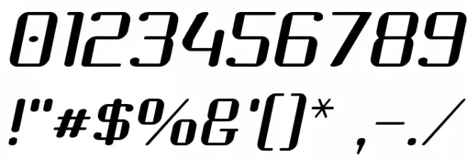 Choktoff Oblique Font Alte caractere