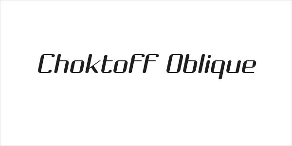 Choktoff Oblique Logo