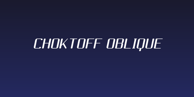 Choktoff Oblique Social Header