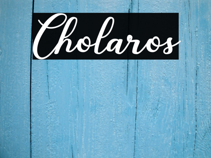 Cholaros Font examples