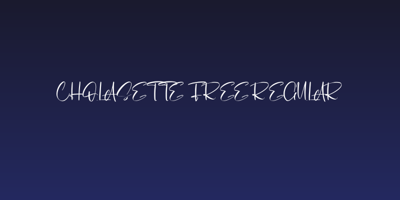 Cholasette Free Regular Social Header