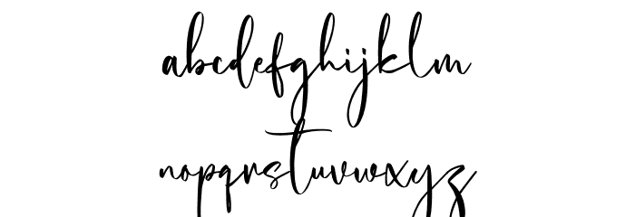 Cholasette Free Regular Font LOWERCASE