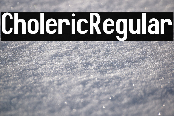 Choleric Regular Example 1