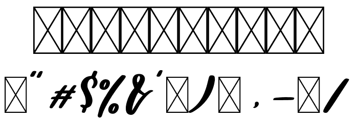 Chollatte Regular Font OTHER CHARS