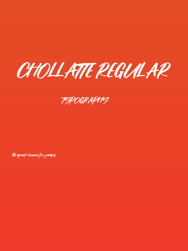 Chollatte Regular Poster