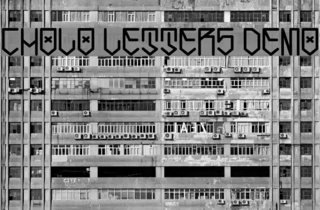 Cholo Letters Demo Font examples