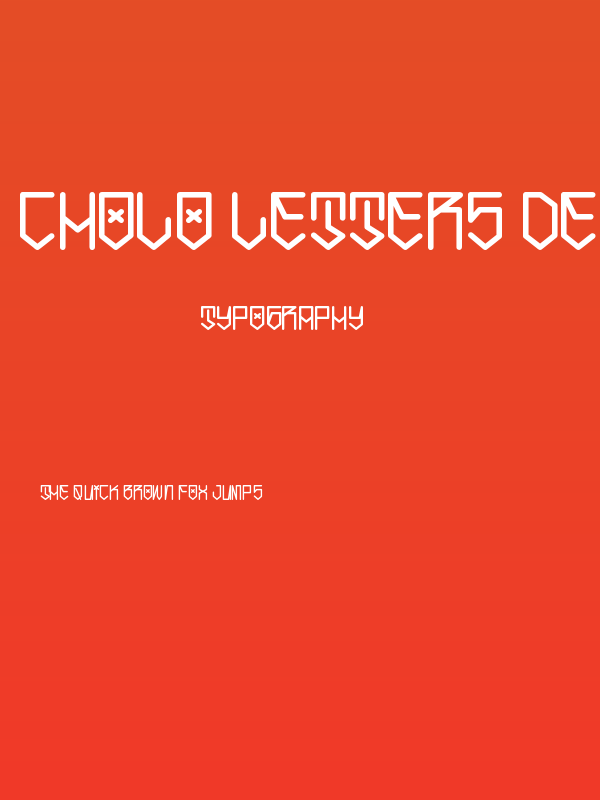 Cholo Letters Demo Poster