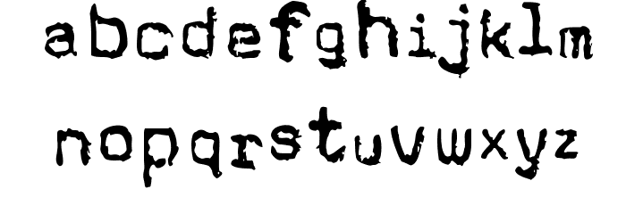 Cholo Sperry Rand R20 Micro Font LOWERCASE