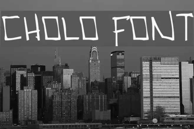 Cholo Font examples