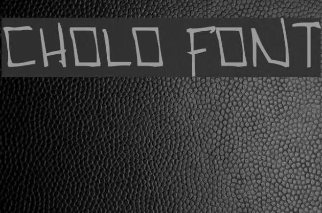 Cholo Font examples