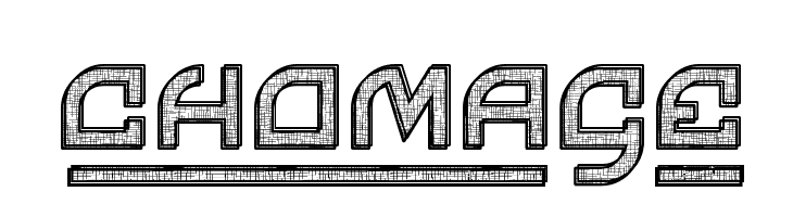 Chomage  フリーフォントのダウンロード