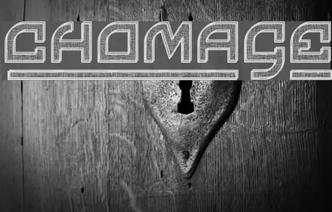Chomage Font examples