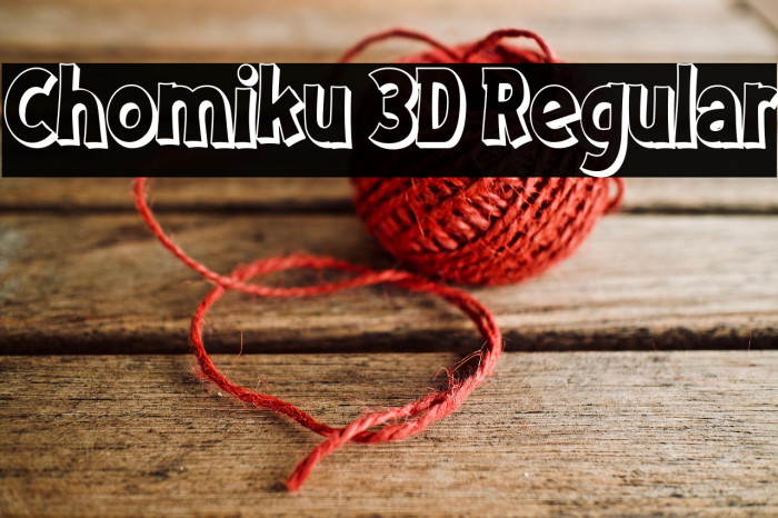 Chomiku 3D Regular Example 2