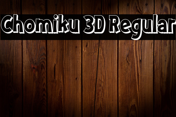 Chomiku 3D Regular Example 3