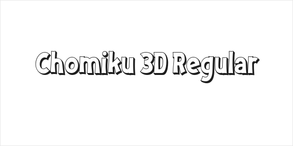 Chomiku 3D Regular Logo