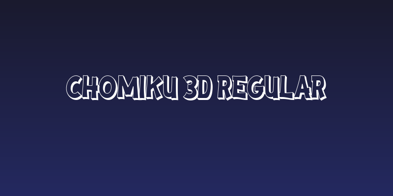 Chomiku 3D Regular Social Header