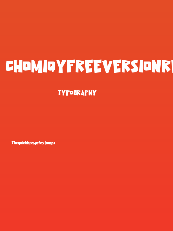 Chomiqy free version Regular Poster
