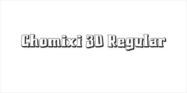 Chomixi 3D Regular Logo