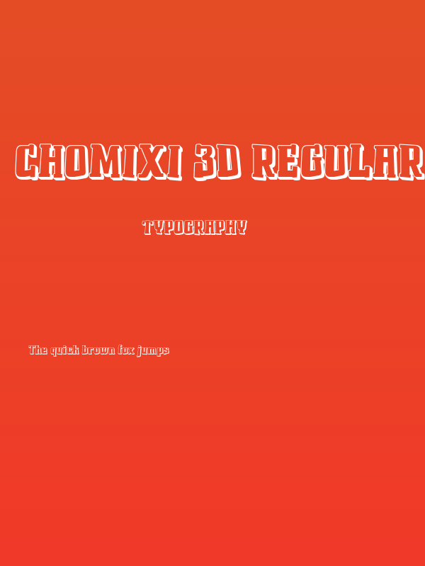 Chomixi 3D Regular Poster