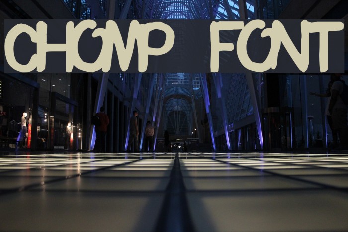 Chomp Font examples