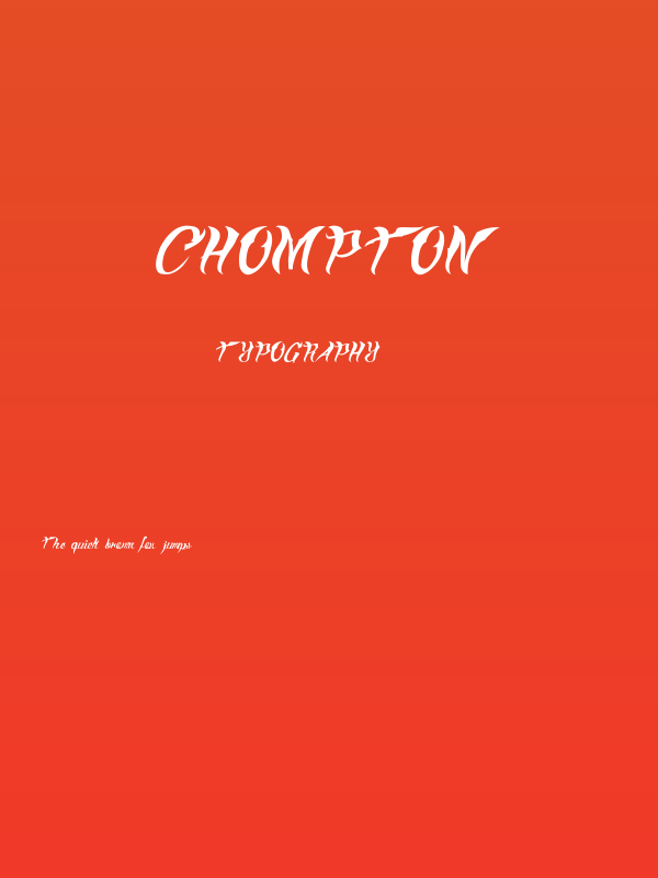 Chompton Poster