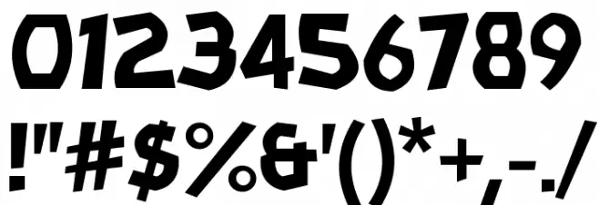 Chompy Font OTHER CHARS