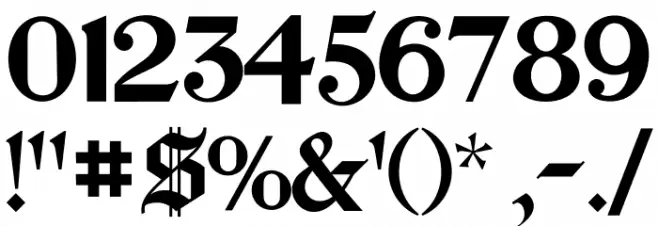 Chomsky Font OTHER CHARS