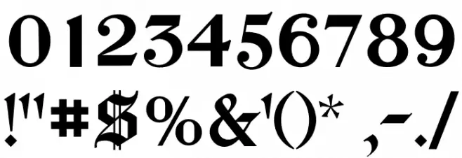 Chomsky Font OTHER CHARS