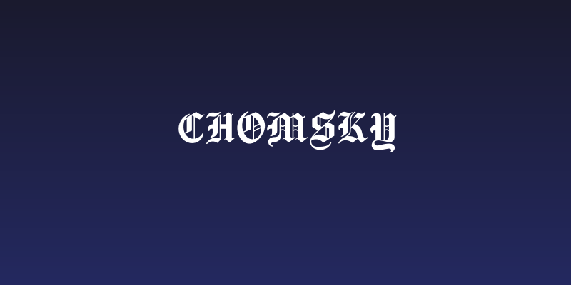 Chomsky Social Header