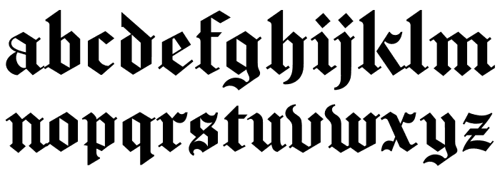 Chomsky Font LOWERCASE