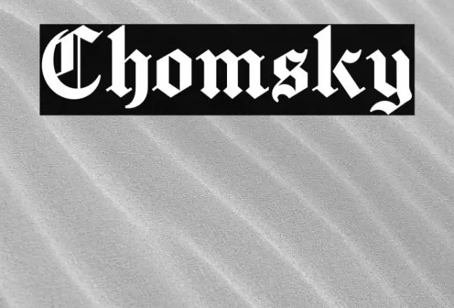 Chomsky Font examples