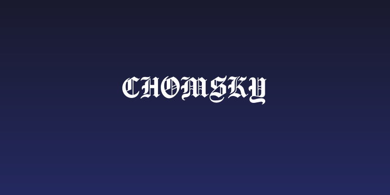 Chomsky Social Header