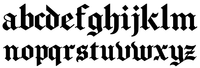 Chomsky Font LOWERCASE