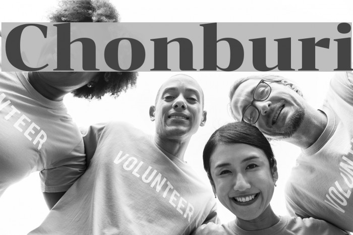 Chonburi Font examples