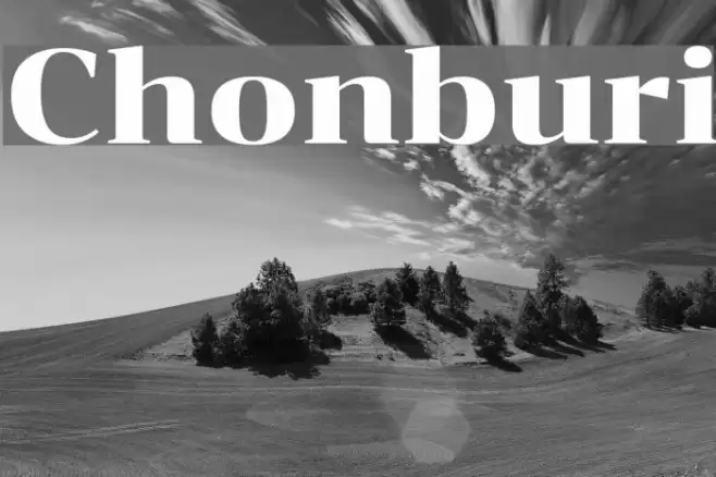 Chonburi Font examples