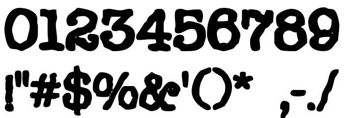 Chonker Font OTHER CHARS