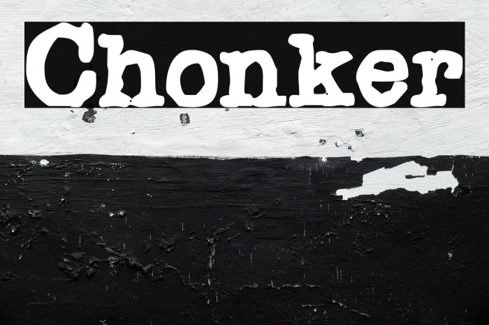 Chonker Font examples
