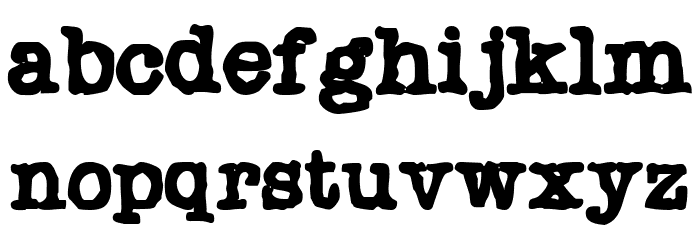 Chonker Font LOWERCASE