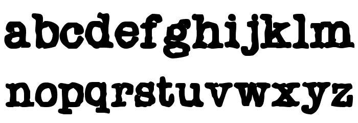 Chonker Font LOWERCASE