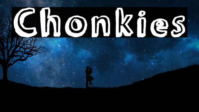 Chonkies Font examples