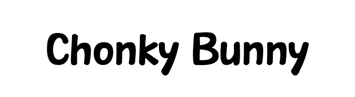 Chonky Bunny  Frei Schriftart Herunterladen