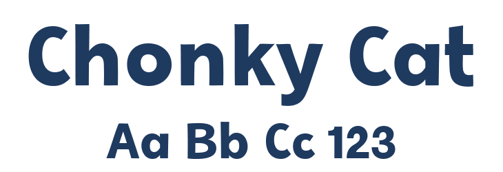 Chonky Cat Font Preview
