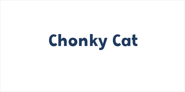 Chonky Cat Logo