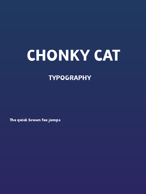Chonky Cat Poster
